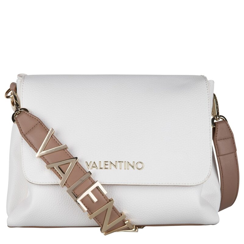 【送料無料】 ヴァレンティーノ レディース ハンドバッグ バッグ Valentino Medium Shoulder Alexia Bianco/Cuoio