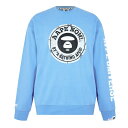 【送料無料】 エエイプ メンズ パーカー・スウェット アウター AAPE Starbuck Cr Swt Sn34 Light Blue BLL