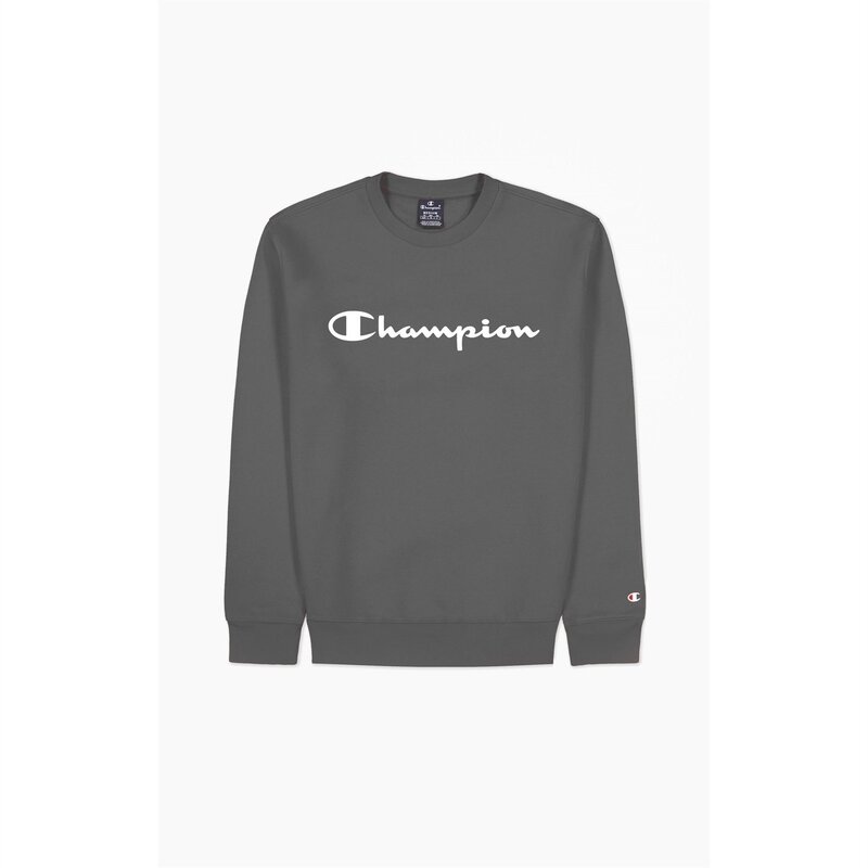 【送料無料】 チャンピオン メンズ ニット セーター アウター Logo Crew Sweater Mens Charcoal