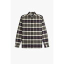 フレッドペリー 【送料無料】 フレッドペリー メンズ シャツ トップス Fred Tartan Shirt Sn41 Field Green 638