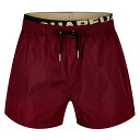 【送料無料】 ディースクエアード メンズ ハーフパンツ・ショーツ 水着 DSQ All Over Print Sn42 Navy/Red