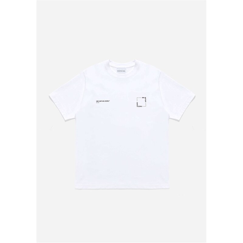 【送料無料】 エムケーアイ メンズ Tシャツ トップス MKI Square Tee Sn34 White