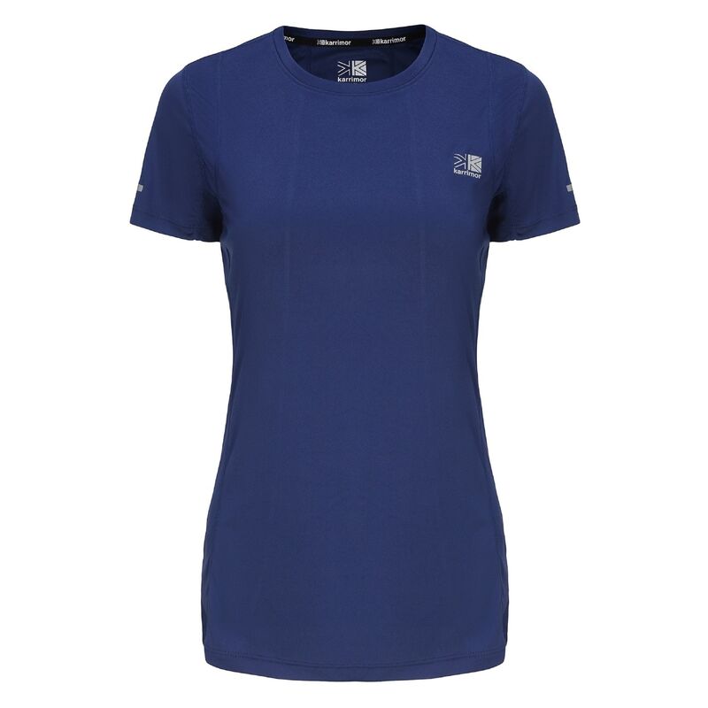 yz J}[ fB[X TVc gbvX Short Sleeve Polyester T Shirt Ladies Midnight Blue