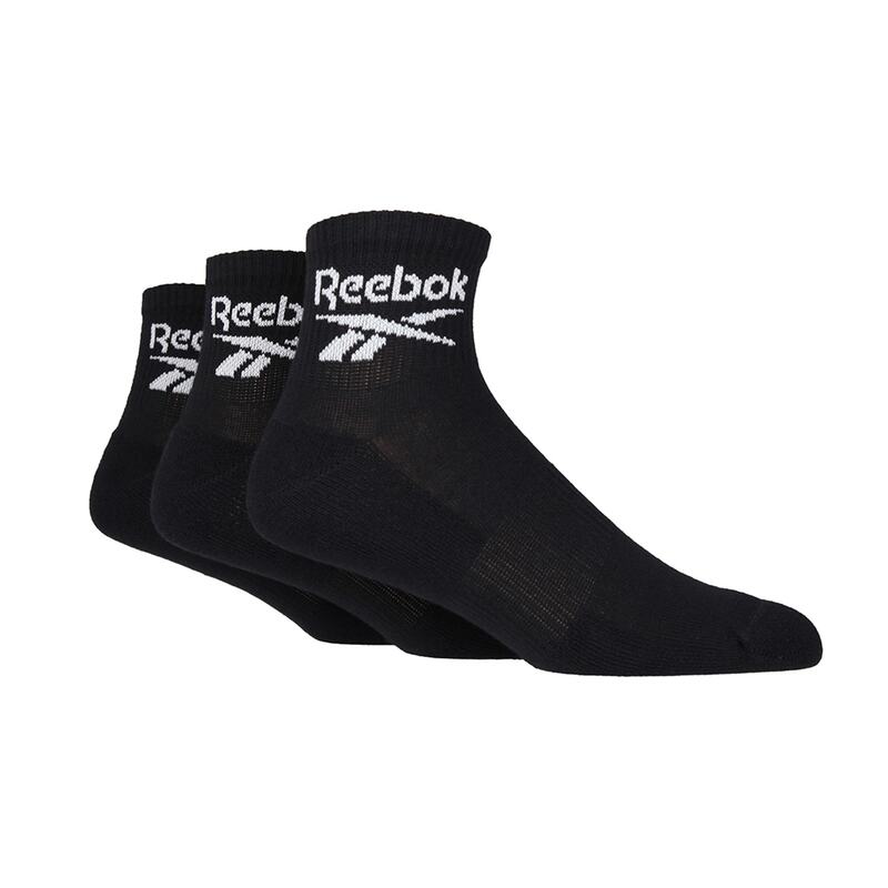 yz [{bN fB[X C A_[EFA 3 Pair Ankle Sports Socks Black
