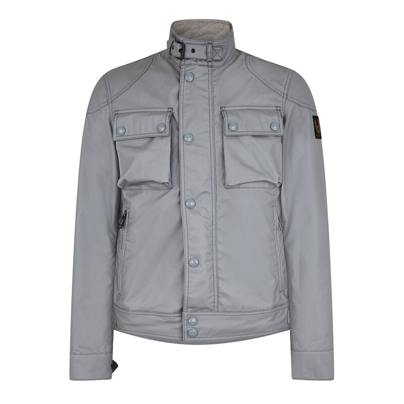 【送料無料】 ベルスタッフ メンズ ジャケット・ブルゾン アウター Belstaff Racemstr Jk Sn42 Grey