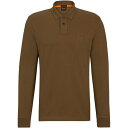 【送料無料】 ボス メンズ ポロシャツ トップス Hugo Boss Passerby Polo Shirt Open Green