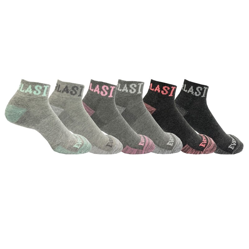 yz Go[Xg fB[X C A_[EFA Qtr 6pk Socks Ladies Grey