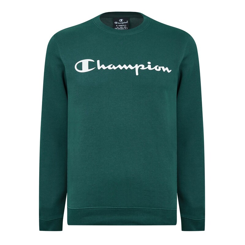 【送料無料】 チャンピオン メンズ ニット セーター アウター Logo Crew Sweater Mens Teal