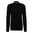 【送料無料】 ボス メンズ パーカー・スウェット アウター HBB Ebrando Zip Top Sn42 Black