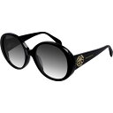 【送料無料】 アレキサンダー マックイーン レディース サングラス アイウェア アクセサリー Alexander Mcqueen Sunglasses Am0285s BLACK