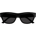 【送料無料】 バレンシアガ メンズ サングラス・アイウェア アクセサリー Balenciaga Sunglasses Bb0164s BLACK 3