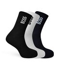 【送料無料】 ボス メンズ 靴下 アンダーウェア QS Special 10261609 01 Blk/Wht/Nvy 960