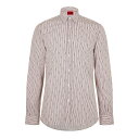 【送料無料】 フューゴ メンズ シャツ トップス Hugo Elisha02 Shirt Sn43 Pink