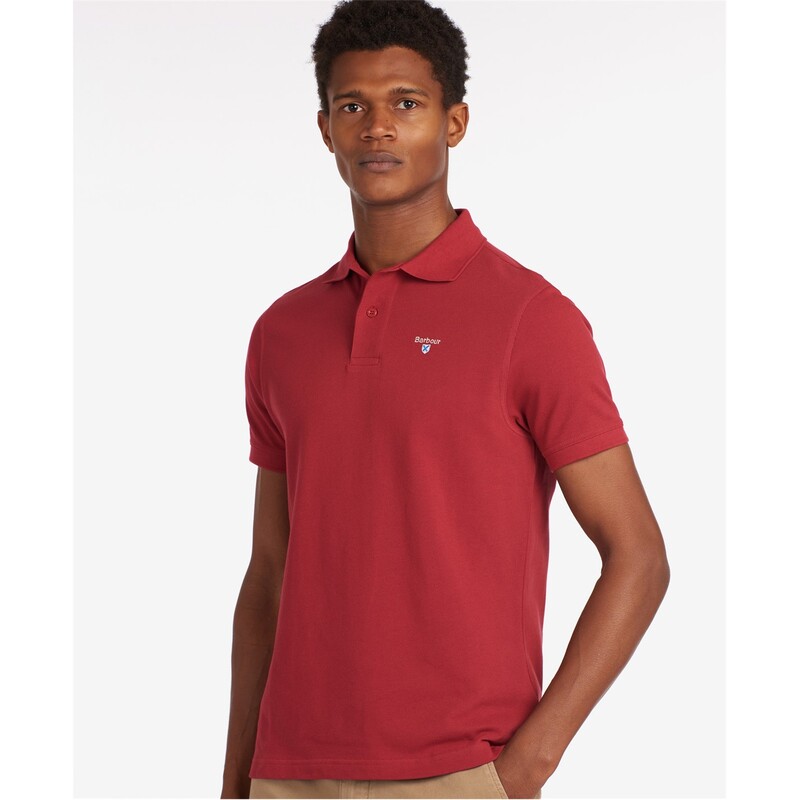 【送料無料】 バーブァー メンズ Tシャツ トップス Sports Polo Shirt Red RE95 2