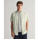 【送料無料】 ガント メンズ シャツ トップス REG POPLIN GINGHAM SS SHIRT LIGHT B Milky Matcha