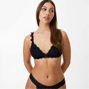 【送料無料】 ジャック ウィルス レディース ブラジャー アンダーウェア Daisy Bralette Black(4)