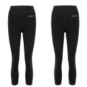 【送料無料】 エルエーギア レディース レギンス ボトムス Seamless Capri 2 Pack Black