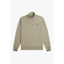 【送料無料】 フレッドペリー メンズ パーカー・スウェット アウター FredPerry Half Zip Top Warm Grey/Brick