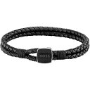 yz {X Y uXbgEoOEANbg ANZT[ Gents Boss Jewellery Seal Bracelet Black