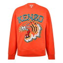 【送料無料】 ケンゾー メンズ パーカー・スウェット アウター 'Varsity Jungle' Tiger Sweatshirt Medium Red