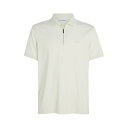 【送料無料】 カルバンクライン メンズ ポロシャツ トップス Welt Zip Polo Shirt Icicle(4)