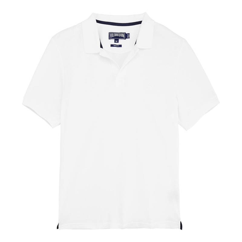 【送料無料】 ヴィルブレクイン メンズ Tシャツ トップス Pique Polo Shirt White 010