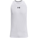 【送料無料】 アンダーアーマー メンズ タンクトップ トップス Armour Baseline Tank Top Mens White/Black