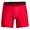 【送料無料】 アンダーアーマー メンズ ボクサーパンツ アンダーウェア 2 Pack 6inch Tech Boxers Mens Red/Black