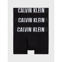 【送料無料】 カルバンクライン メンズ ボクサーパンツ アンダーウェア 3 Pack Intense Power Trunks Blk/Blk/Blk UB1
