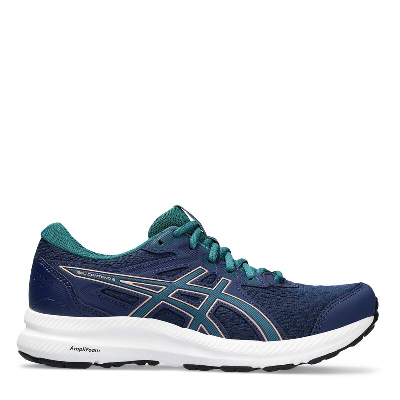  アシックス レディース スニーカー ランニングシューズ シューズ GEL-Contend 8 Women's Running Shoes Navy/Teal