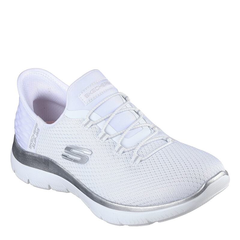 【送料無料】 スケッチャーズ レディース スニーカー シューズ Slip-Ins: Summits - Diamond Dream White/Silverのサムネイル