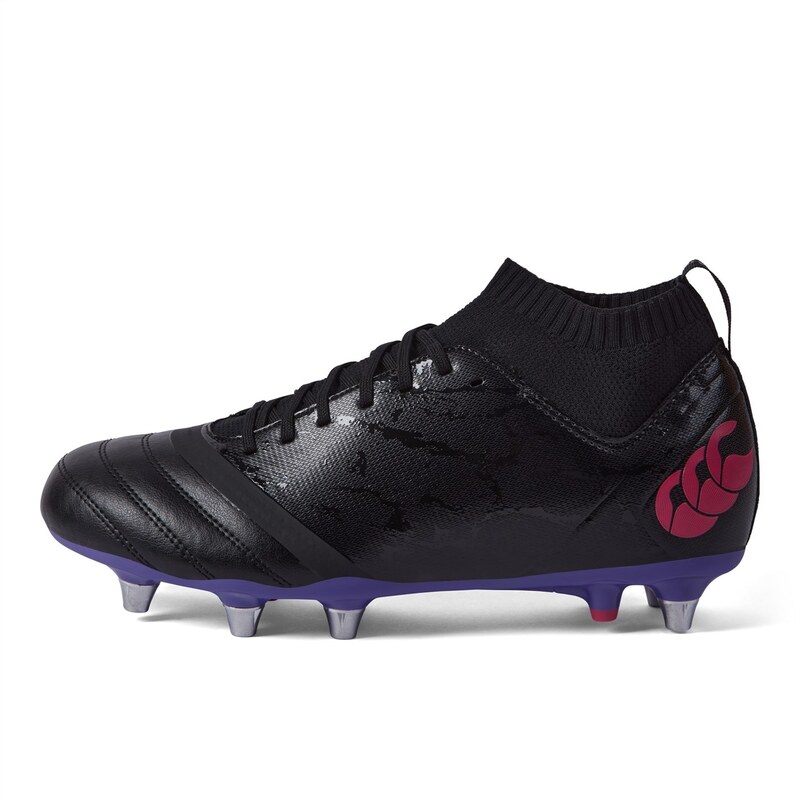 【送料無料】 カンタベリー メンズ ブーツ レインブーツ シューズ Stampede Pro SG Rugby Boots Adults Black/Violet