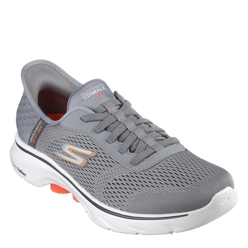 【送料無料】 スケッチャーズ メンズ スニーカー シューズ GoWalk 7 FH Sn42 Grey/Orange