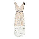 【送料無料】 セルフポートレイト レディース ワンピース トップス Embroidered Mesh Tiered Star Dress Nude