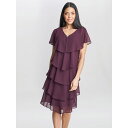 【送料無料】 ジーナバッコーニ レディース ワンピース トップス Bella Georgette Tiered Dress FIG