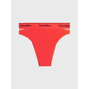 【送料無料】 カルバンクライン レディース パンツ アンダーウェア Cut Out High Leg Tanga Briefs Poppy Red