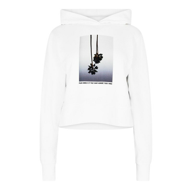 【送料無料】 パーム・エンジェルス レディース パーカー・スウェット アウター Mirage Fitted Hoodie Wht/Gry 0305