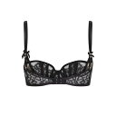 【送料無料】 エージェントプロヴォケイター レディース ブラジャー アンダーウェア CAITRIONA Balconette Underwired Bra Black/Iridescent