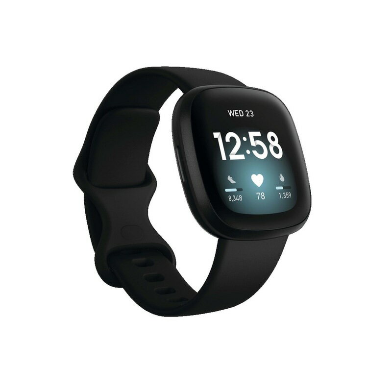 楽天ReVida 楽天市場店【送料無料】 フィットビット レディース 腕時計 アクセサリー FitBit Versa 3 Black Electronics