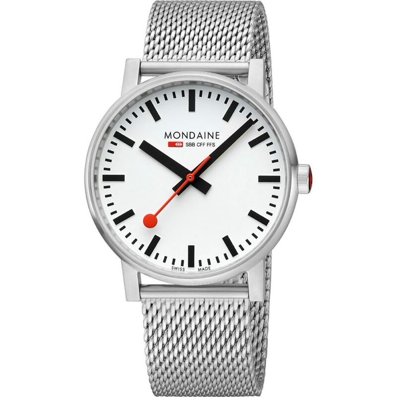 モンディーン 【送料無料】 モンダイン メンズ 腕時計 アクセサリー Unisex Mondaine Evo 2 Watch MSE.43110.SJ Silver and White