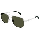 【送料無料】 アレキサンダー・マックイーン メンズ サングラス・アイウェア アクセサリー Alex S AM0458S Sn00 Silver/Green