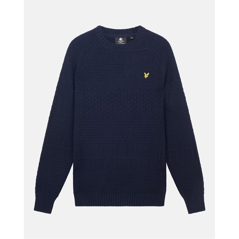 【送料無料】 ライルアンドスコット メンズ ニット・セーター アウター and Scott Text Knit Jumper Mens Dark Navy