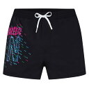 【送料無料】 ディースクエアード メンズ ハーフパンツ・ショーツ 水着 Icon Pixel Swim Shorts Black