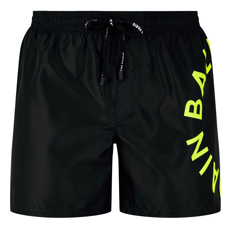 【送料無料】 バルマン メンズ ハーフパンツ・ショーツ 水着 Balmain U Circl Swim Sn43 Black/Yellow