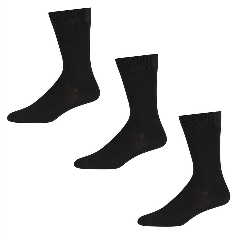 ダナ・キャラン 【送料無料】 ダナ キャラン ニューヨーク メンズ 靴下 アンダーウェア Socks Mercer 3 Pack Mens Black