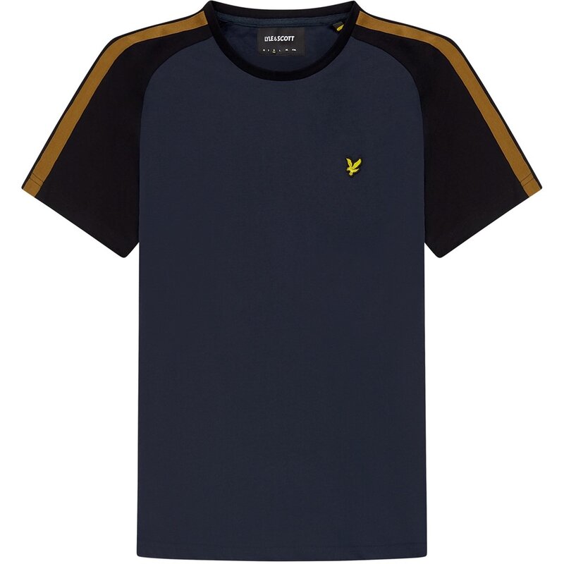 【送料無料】 ライルアンドスコット メンズ Tシャツ トップス Block T-Shirt Sn99 Dark Navy