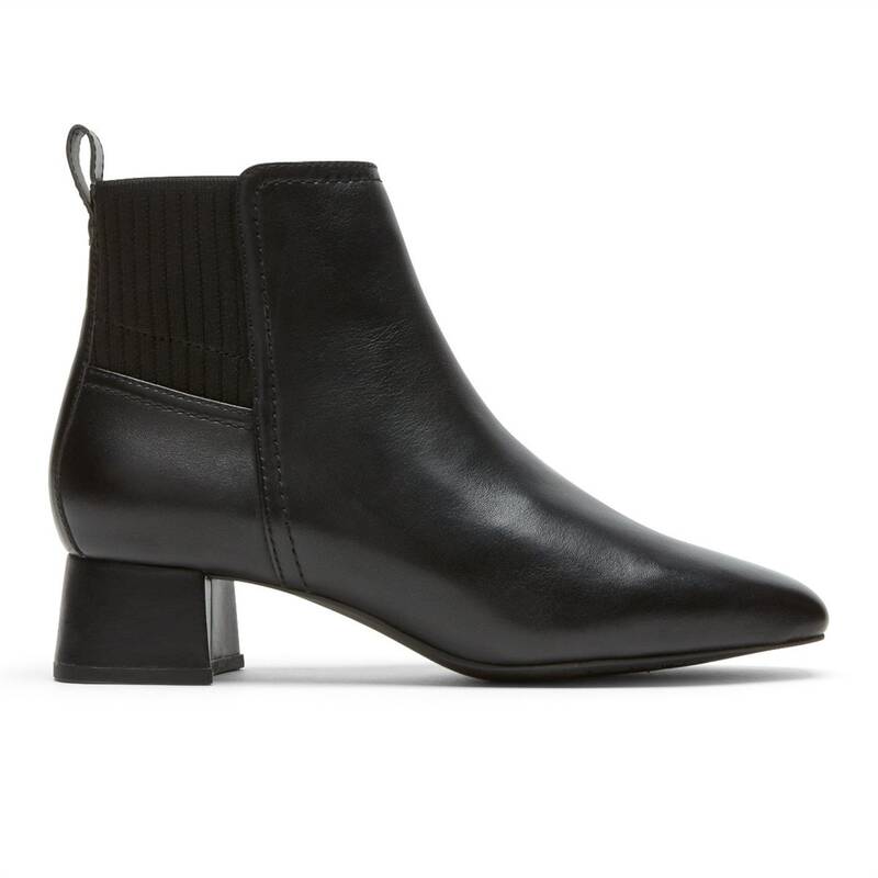 ロックポート 【送料無料】 ロックポート レディース ブーツ・レインブーツ シューズ Deidra Gore Bootie Black Black