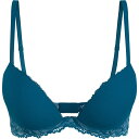 【送料無料】 カルバンクライン レディース ブラジャー アンダーウェア Lace Lift Demi Push-Up Bra Ocean Depth