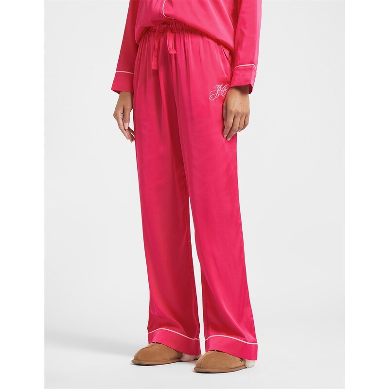 【送料無料】 ジューシークチュール レディース ナイトウェア アンダーウェア Satin Pyjama Trousers Raspberry