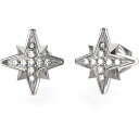 ゲス ピアス 【送料無料】 ゲス レディース ピアス・イヤリング アクセサリー Guess 8mm Stars Stud Earrings Silver